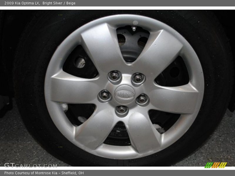 Bright Silver / Beige 2009 Kia Optima LX