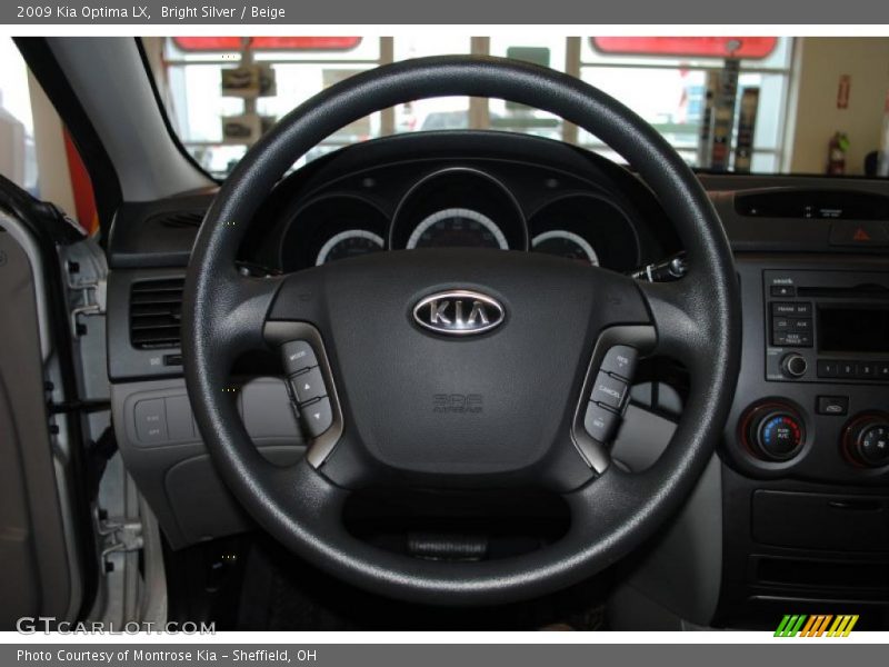 Bright Silver / Beige 2009 Kia Optima LX