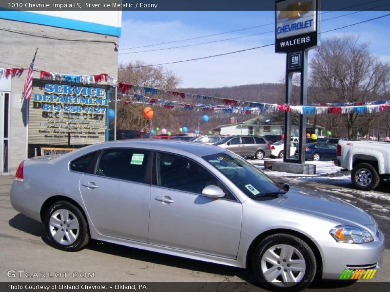Silver Ice Metallic / Ebony 2010 Chevrolet Impala LS