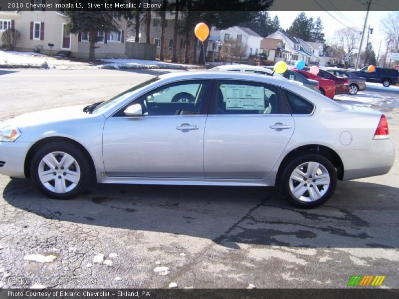 Silver Ice Metallic / Ebony 2010 Chevrolet Impala LS