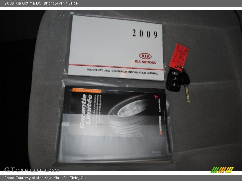 Bright Silver / Beige 2009 Kia Optima LX