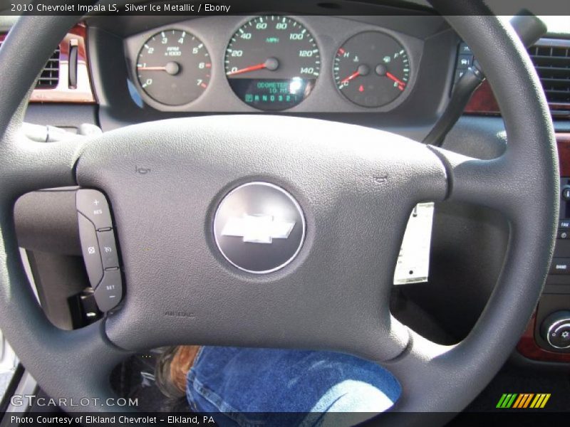 Silver Ice Metallic / Ebony 2010 Chevrolet Impala LS