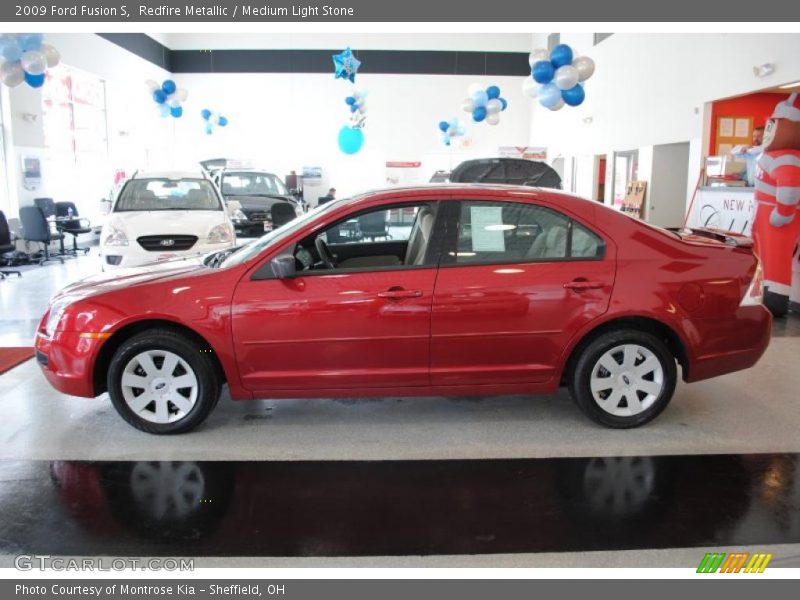 Redfire Metallic / Medium Light Stone 2009 Ford Fusion S