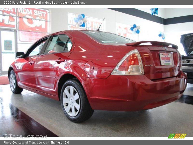 Redfire Metallic / Medium Light Stone 2009 Ford Fusion S
