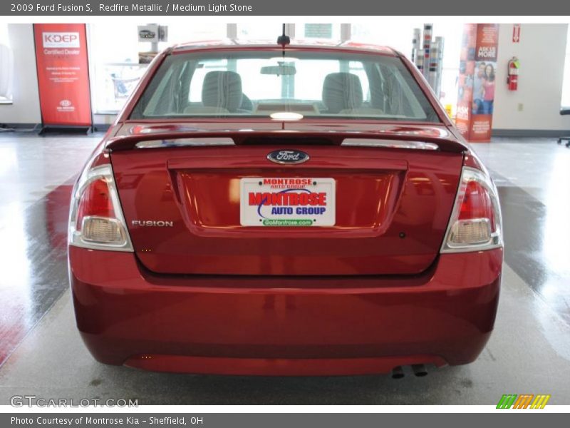 Redfire Metallic / Medium Light Stone 2009 Ford Fusion S