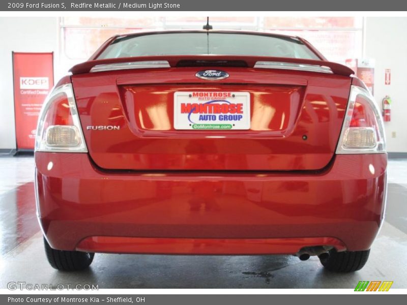 Redfire Metallic / Medium Light Stone 2009 Ford Fusion S