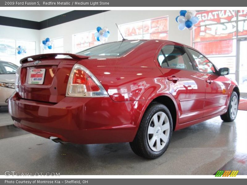 Redfire Metallic / Medium Light Stone 2009 Ford Fusion S