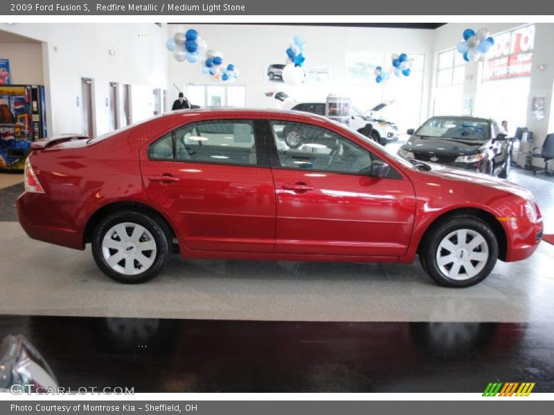 Redfire Metallic / Medium Light Stone 2009 Ford Fusion S