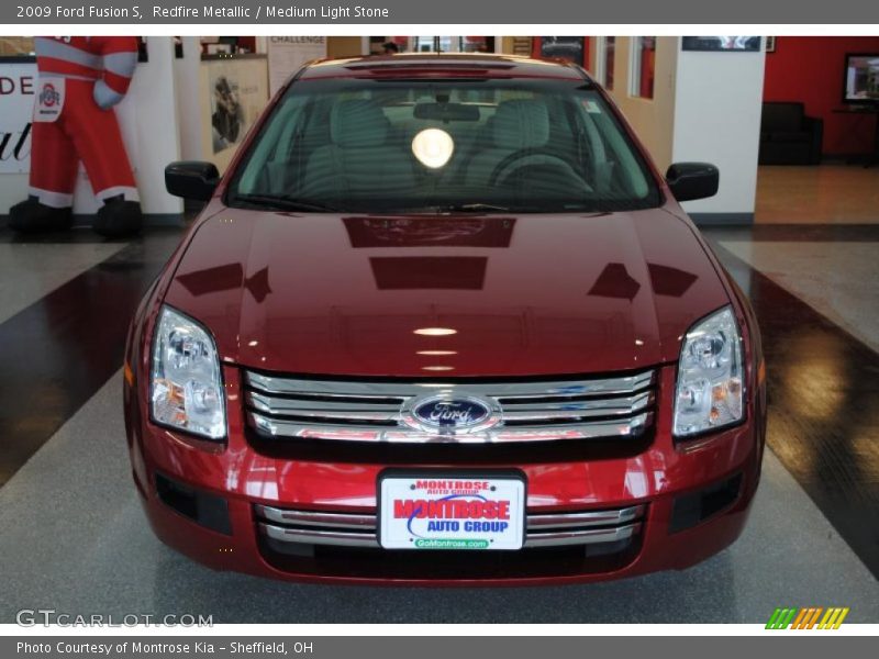 Redfire Metallic / Medium Light Stone 2009 Ford Fusion S