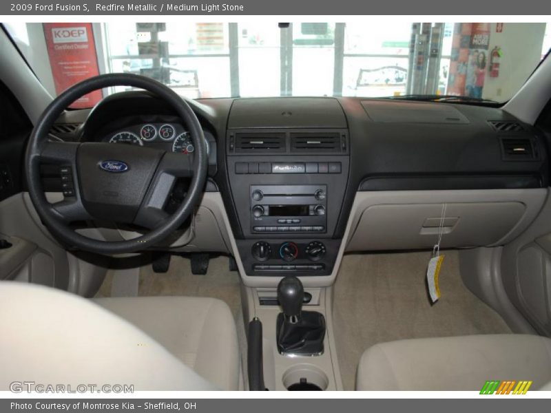 Redfire Metallic / Medium Light Stone 2009 Ford Fusion S