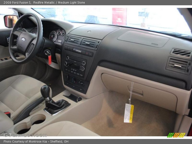Redfire Metallic / Medium Light Stone 2009 Ford Fusion S
