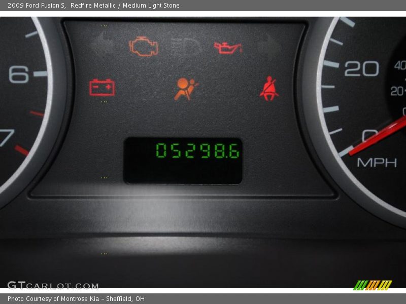 Redfire Metallic / Medium Light Stone 2009 Ford Fusion S