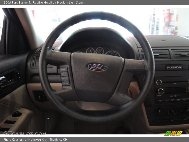 Redfire Metallic / Medium Light Stone 2009 Ford Fusion S