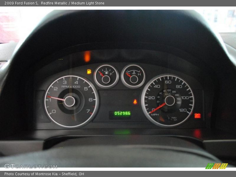 Redfire Metallic / Medium Light Stone 2009 Ford Fusion S