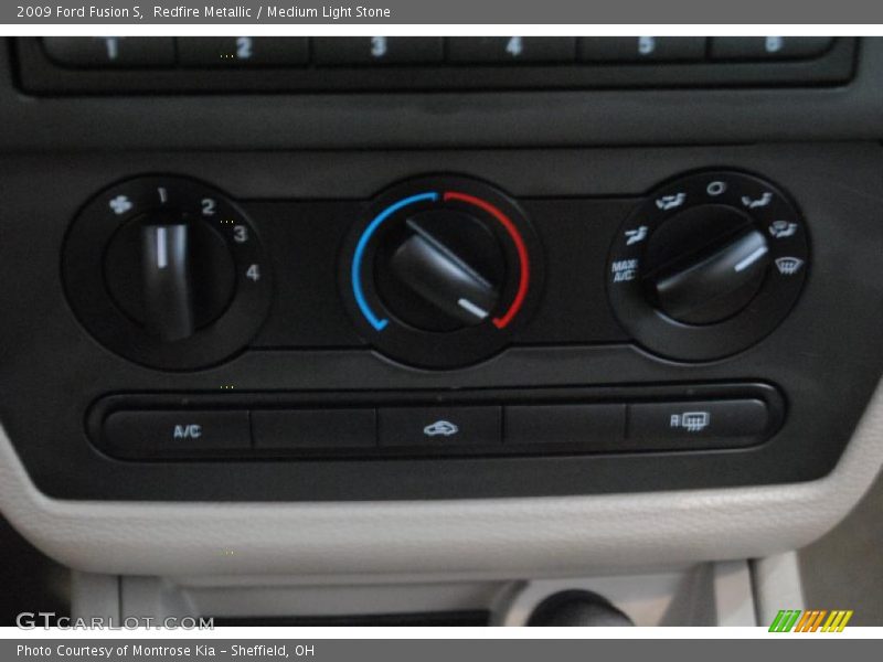 Redfire Metallic / Medium Light Stone 2009 Ford Fusion S