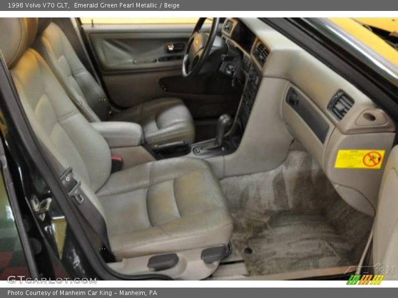 Emerald Green Pearl Metallic / Beige 1998 Volvo V70 GLT