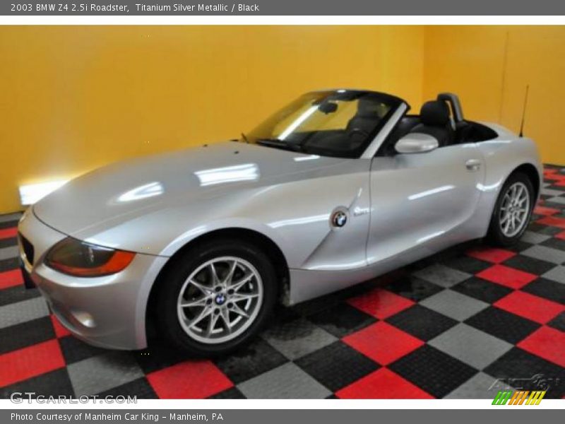 Titanium Silver Metallic / Black 2003 BMW Z4 2.5i Roadster