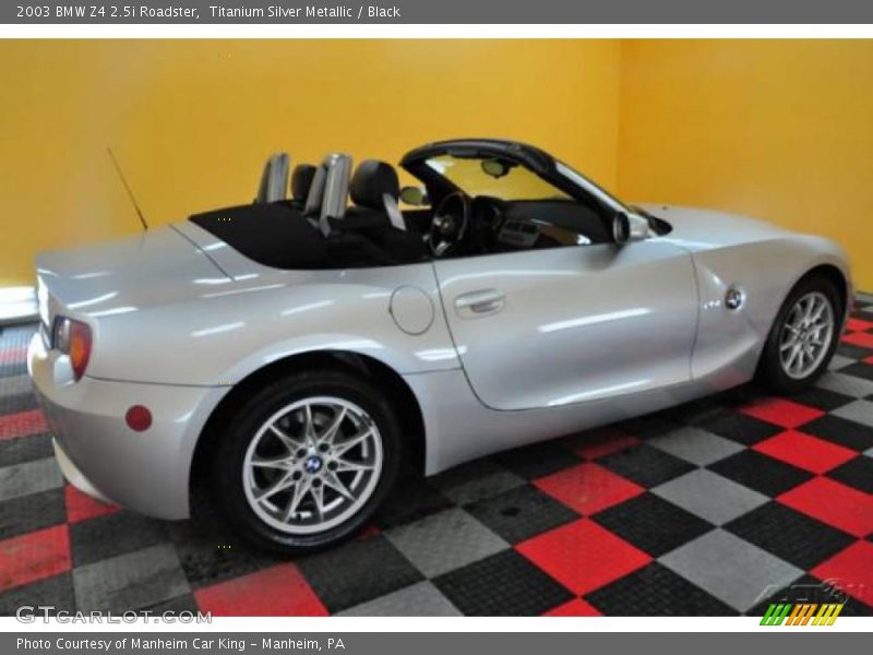 Titanium Silver Metallic / Black 2003 BMW Z4 2.5i Roadster