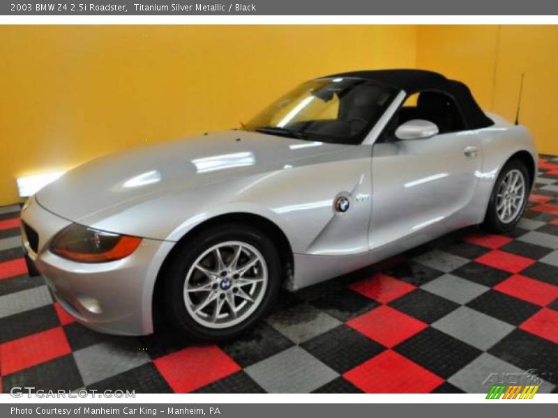 Titanium Silver Metallic / Black 2003 BMW Z4 2.5i Roadster