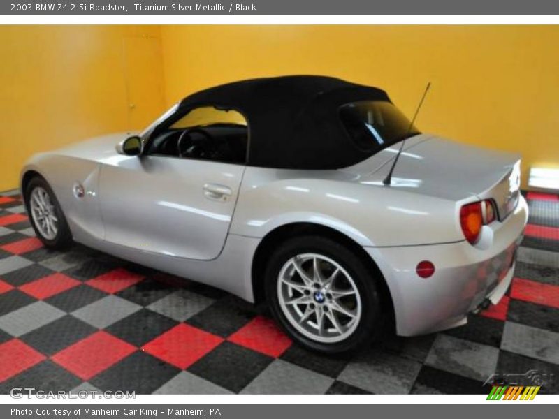 Titanium Silver Metallic / Black 2003 BMW Z4 2.5i Roadster