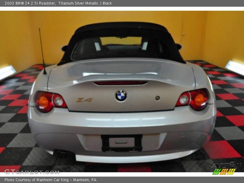 Titanium Silver Metallic / Black 2003 BMW Z4 2.5i Roadster