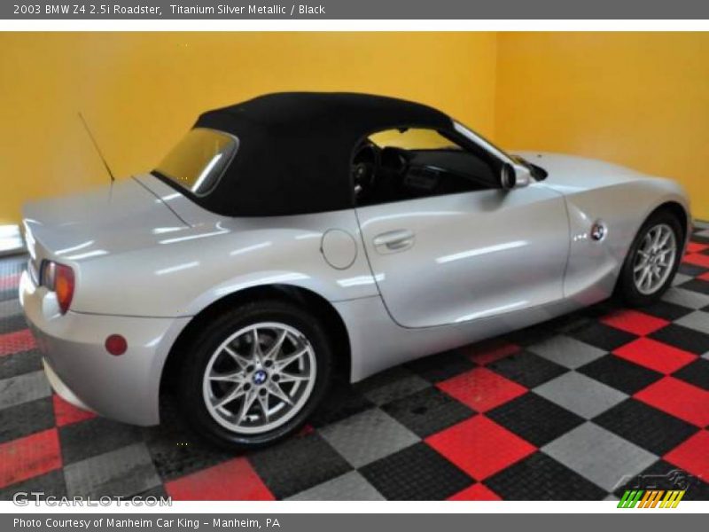 Titanium Silver Metallic / Black 2003 BMW Z4 2.5i Roadster