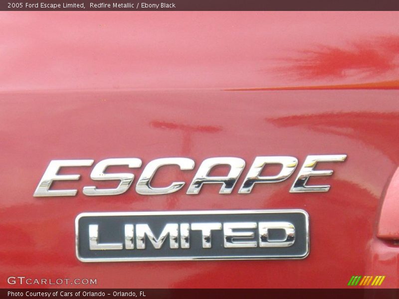 Redfire Metallic / Ebony Black 2005 Ford Escape Limited
