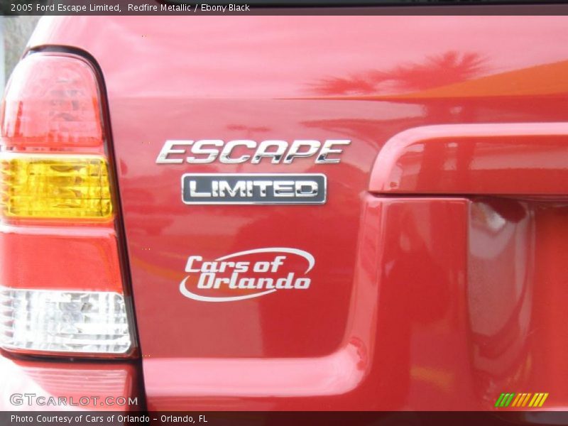 Redfire Metallic / Ebony Black 2005 Ford Escape Limited