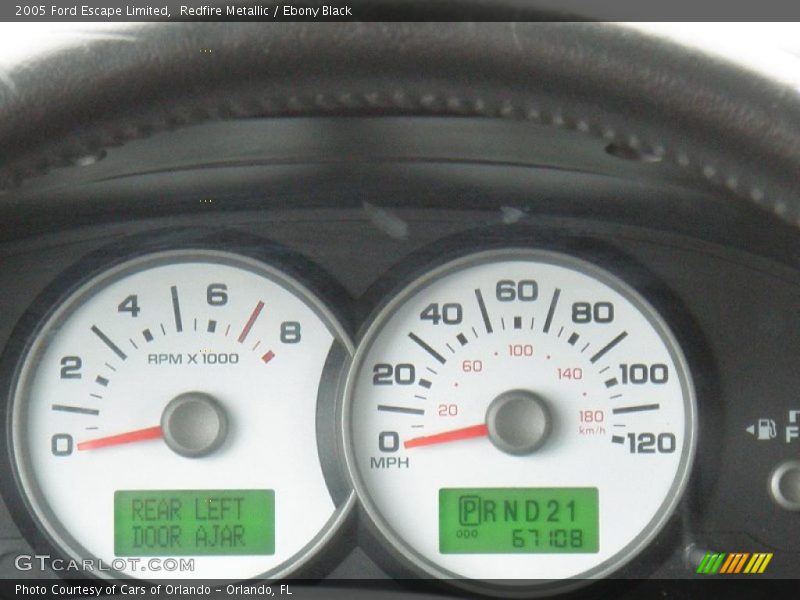 Redfire Metallic / Ebony Black 2005 Ford Escape Limited