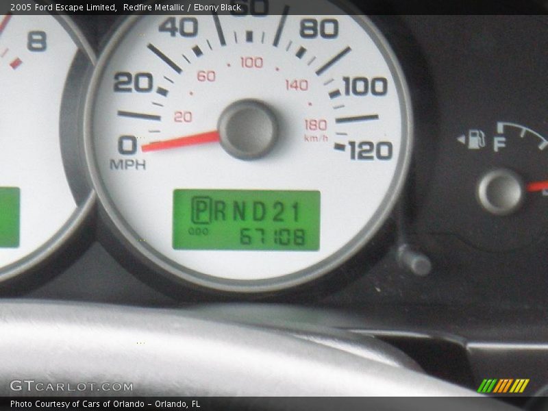 Redfire Metallic / Ebony Black 2005 Ford Escape Limited