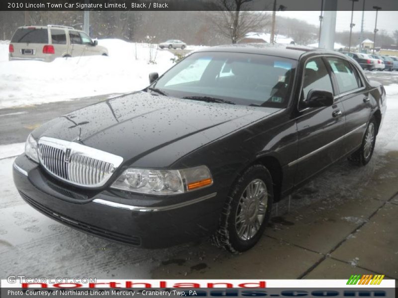 Black / Black 2010 Lincoln Town Car Signature Limited