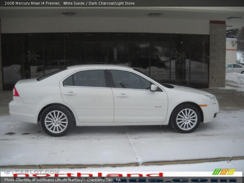 White Suede / Dark Charcoal/Light Stone 2008 Mercury Milan I4 Premier