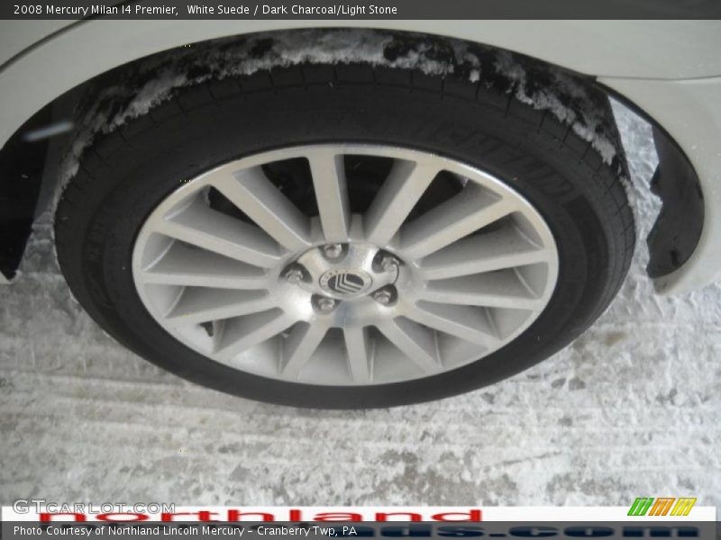 White Suede / Dark Charcoal/Light Stone 2008 Mercury Milan I4 Premier