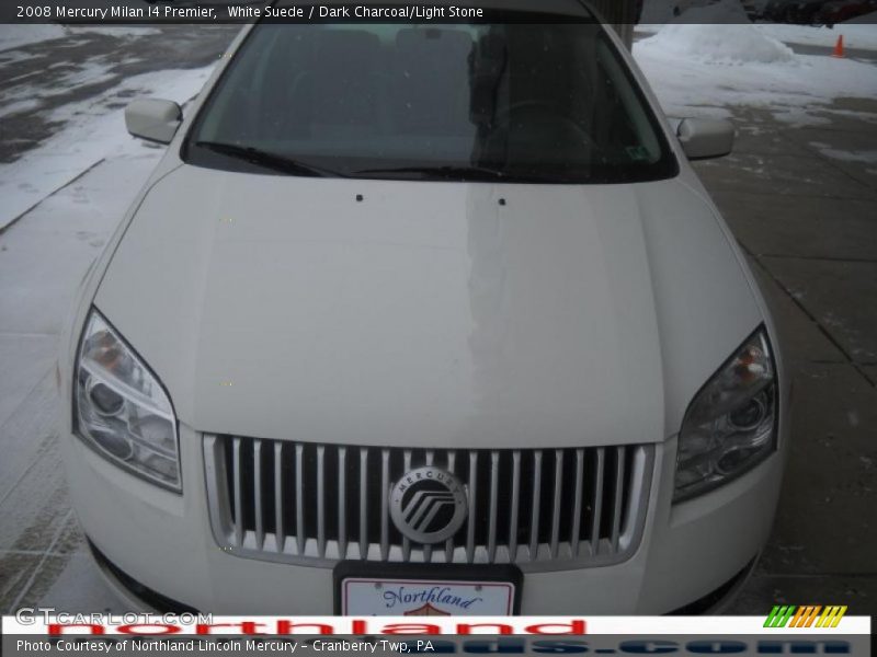 White Suede / Dark Charcoal/Light Stone 2008 Mercury Milan I4 Premier