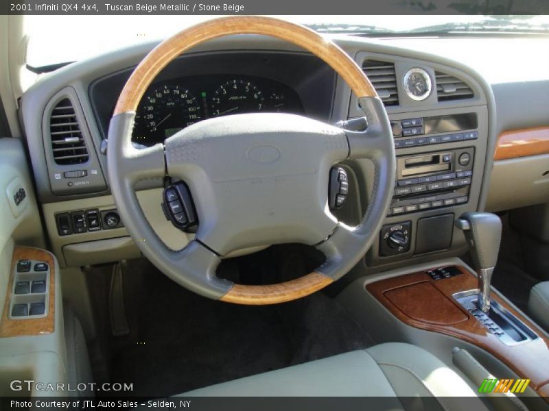 Tuscan Beige Metallic / Stone Beige 2001 Infiniti QX4 4x4