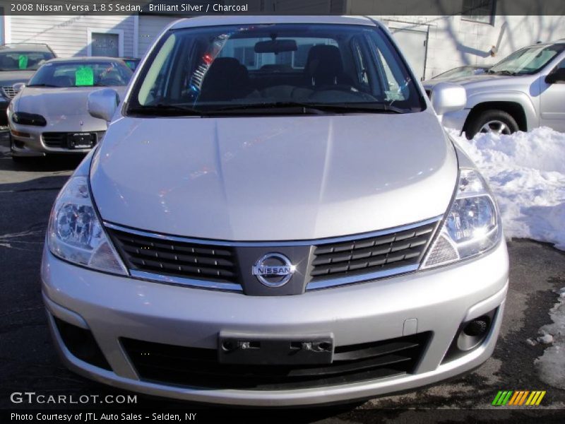 Brilliant Silver / Charcoal 2008 Nissan Versa 1.8 S Sedan