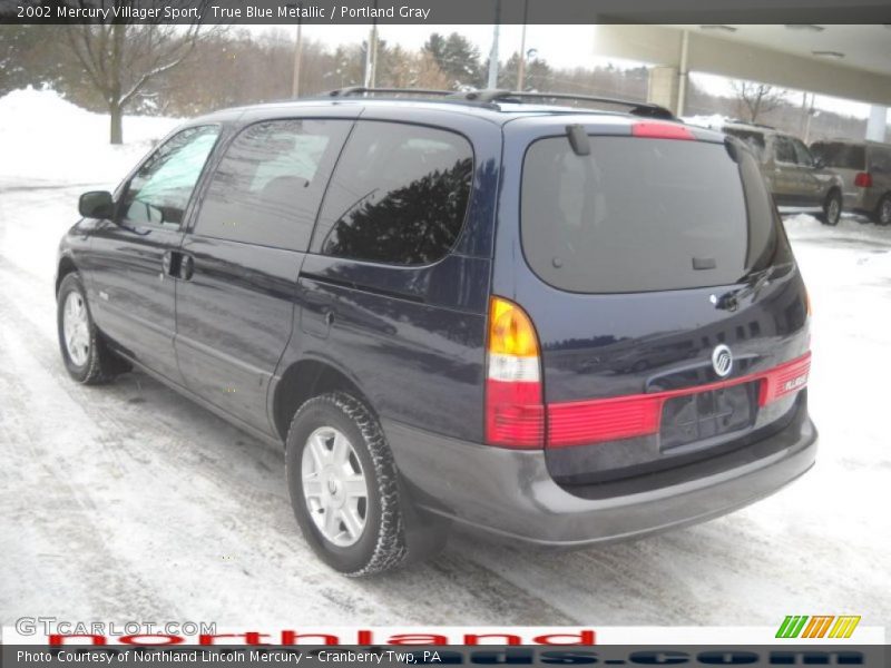 True Blue Metallic / Portland Gray 2002 Mercury Villager Sport