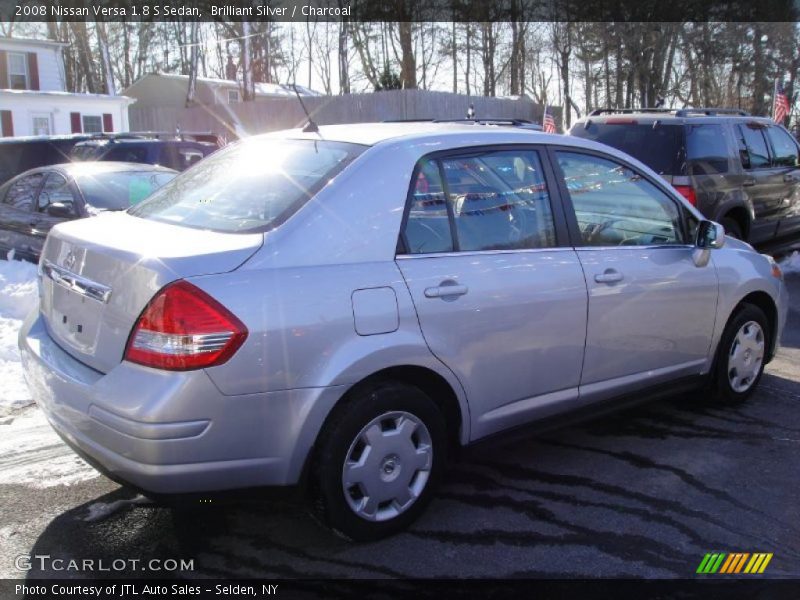 Brilliant Silver / Charcoal 2008 Nissan Versa 1.8 S Sedan