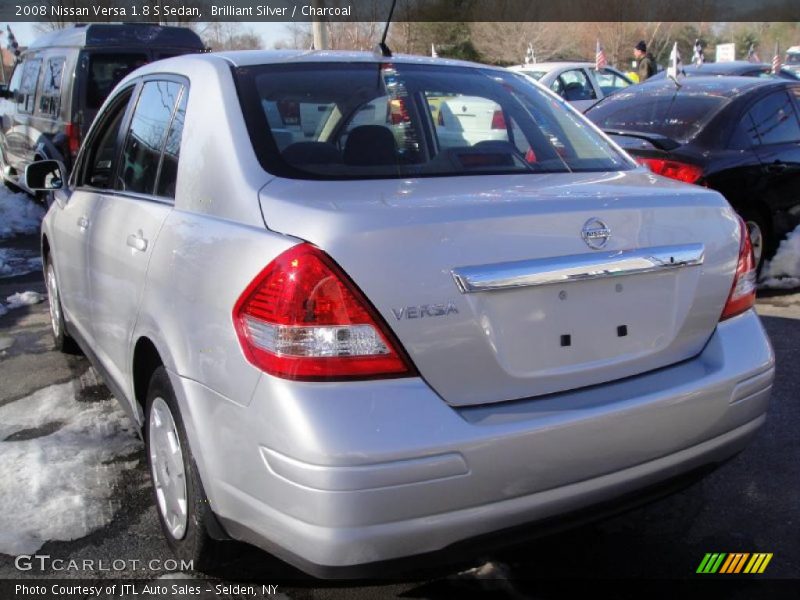 Brilliant Silver / Charcoal 2008 Nissan Versa 1.8 S Sedan