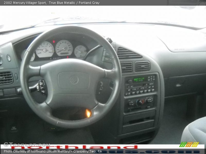 True Blue Metallic / Portland Gray 2002 Mercury Villager Sport