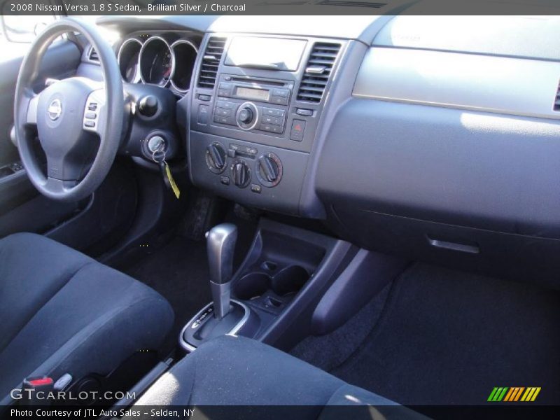 Brilliant Silver / Charcoal 2008 Nissan Versa 1.8 S Sedan