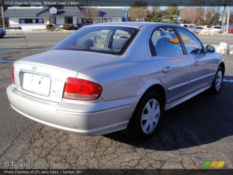 Brilliant Silver / Black 2002 Hyundai Sonata