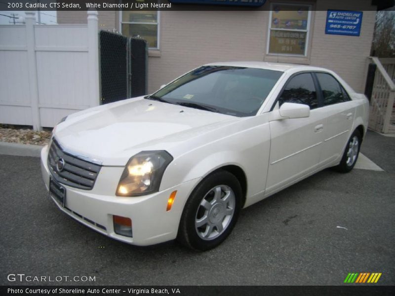White Diamond / Light Neutral 2003 Cadillac CTS Sedan