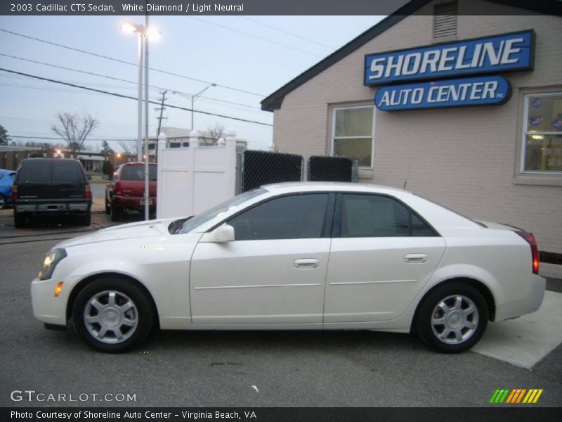 White Diamond / Light Neutral 2003 Cadillac CTS Sedan