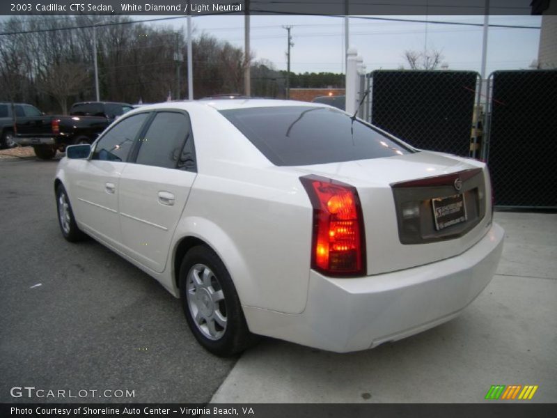White Diamond / Light Neutral 2003 Cadillac CTS Sedan