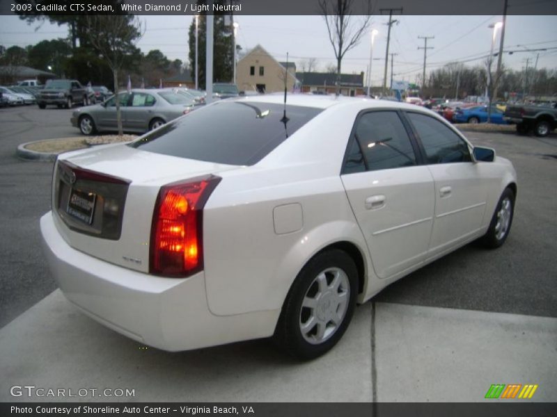 White Diamond / Light Neutral 2003 Cadillac CTS Sedan
