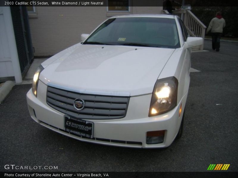 White Diamond / Light Neutral 2003 Cadillac CTS Sedan