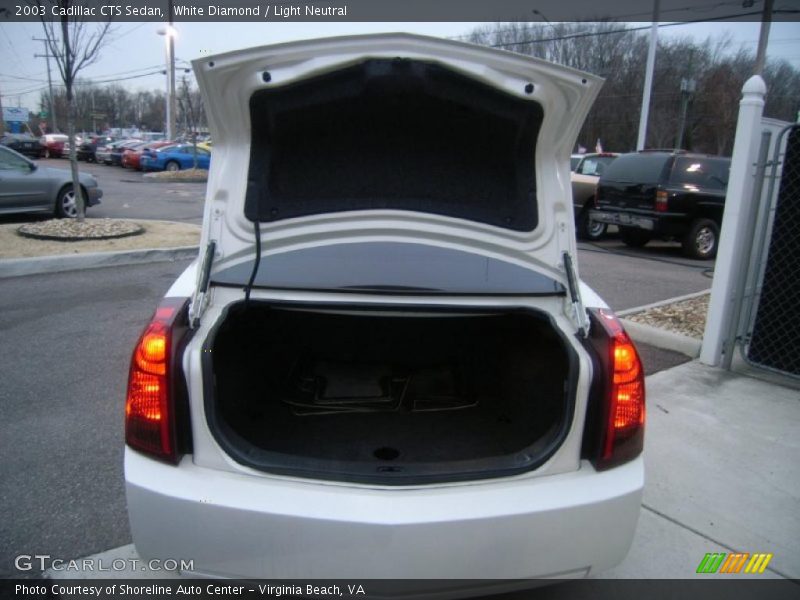 White Diamond / Light Neutral 2003 Cadillac CTS Sedan