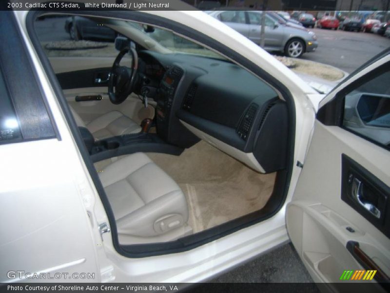 White Diamond / Light Neutral 2003 Cadillac CTS Sedan