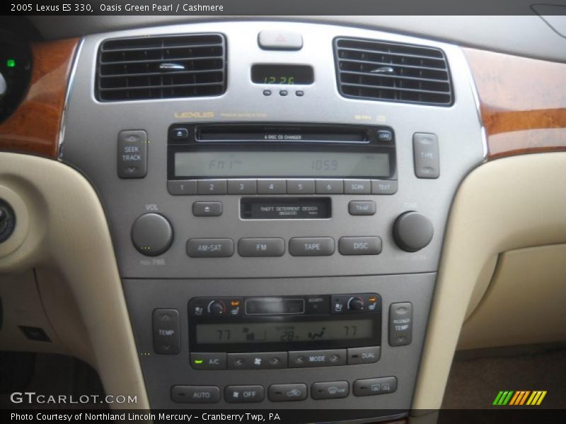 Oasis Green Pearl / Cashmere 2005 Lexus ES 330